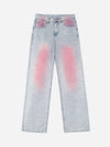 Tntwear® - Washed Gradient Straight-leg Jeans - tntwear1