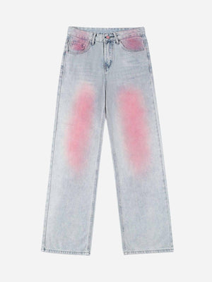 Tntwear® - Washed Gradient Straight-leg Jeans - tntwear1