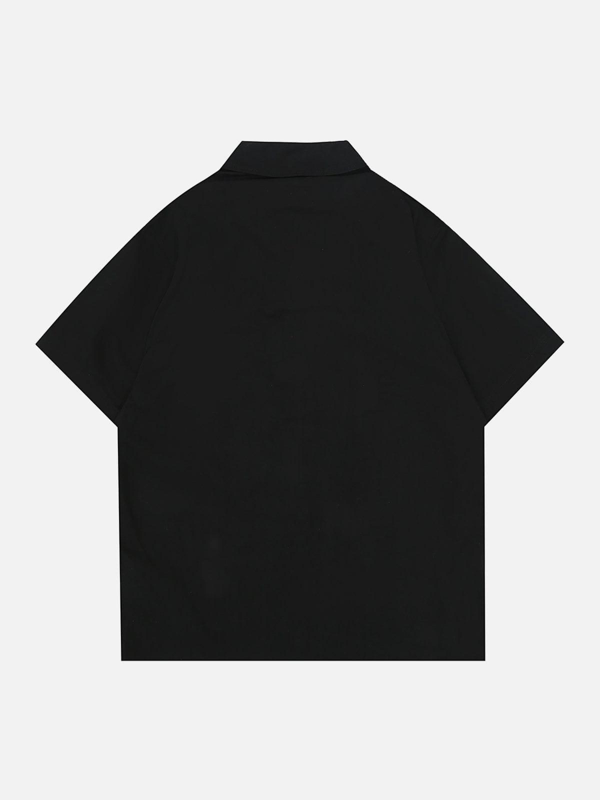 Tntwear® - Zip Patchwork Tee - tntwear1