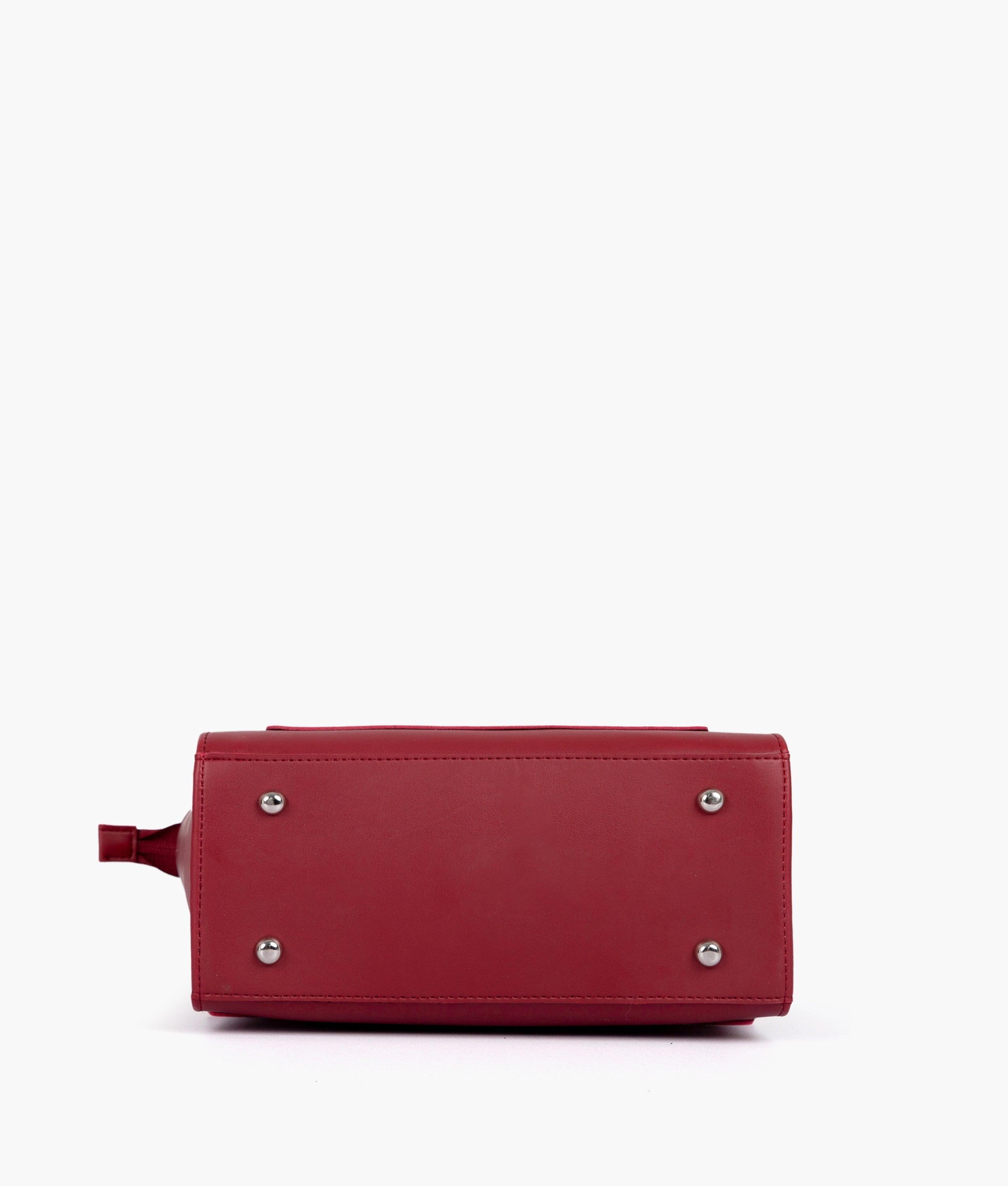 Maroon mini messenger bag - tntwear1