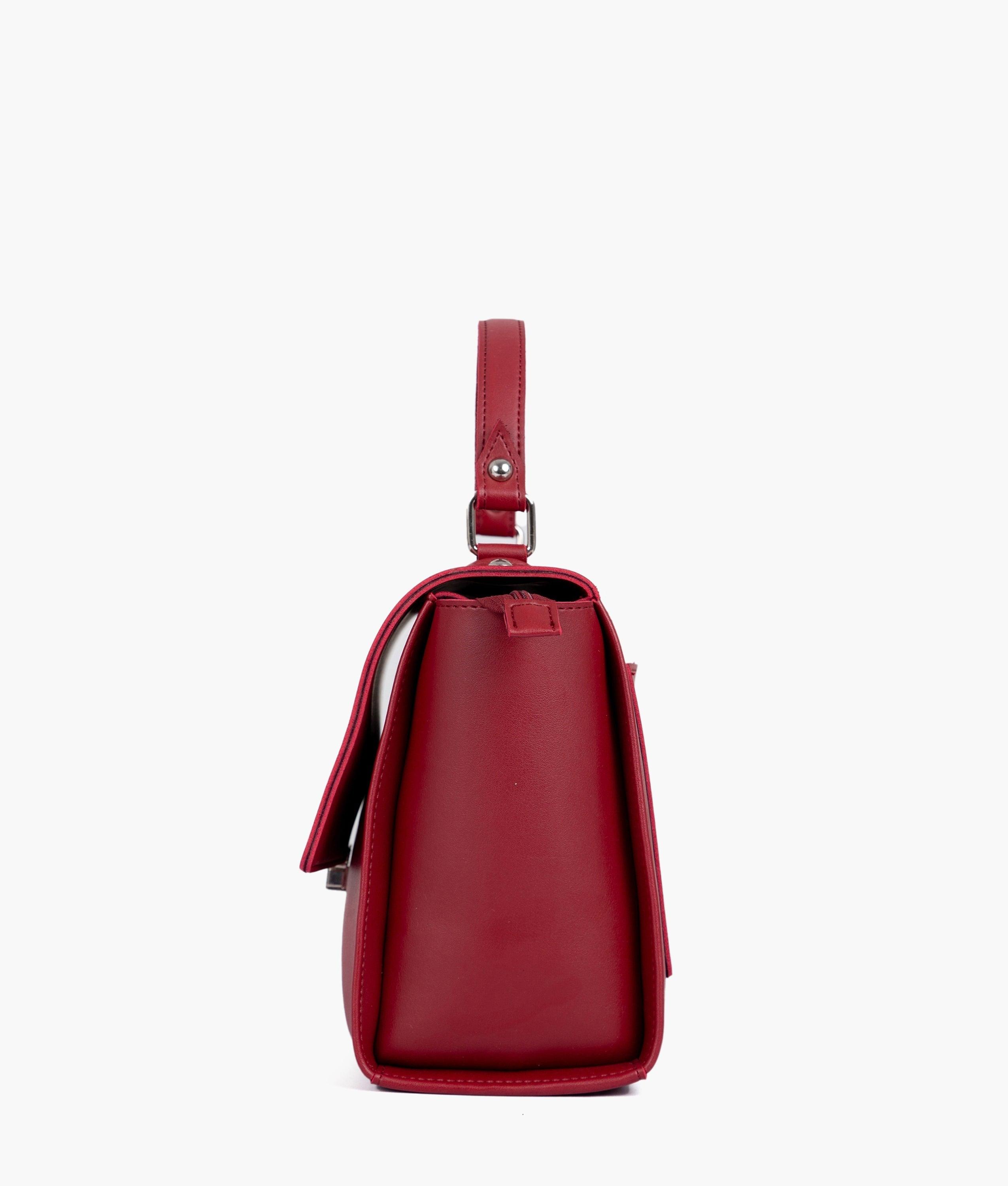 Maroon mini messenger bag - tntwear1