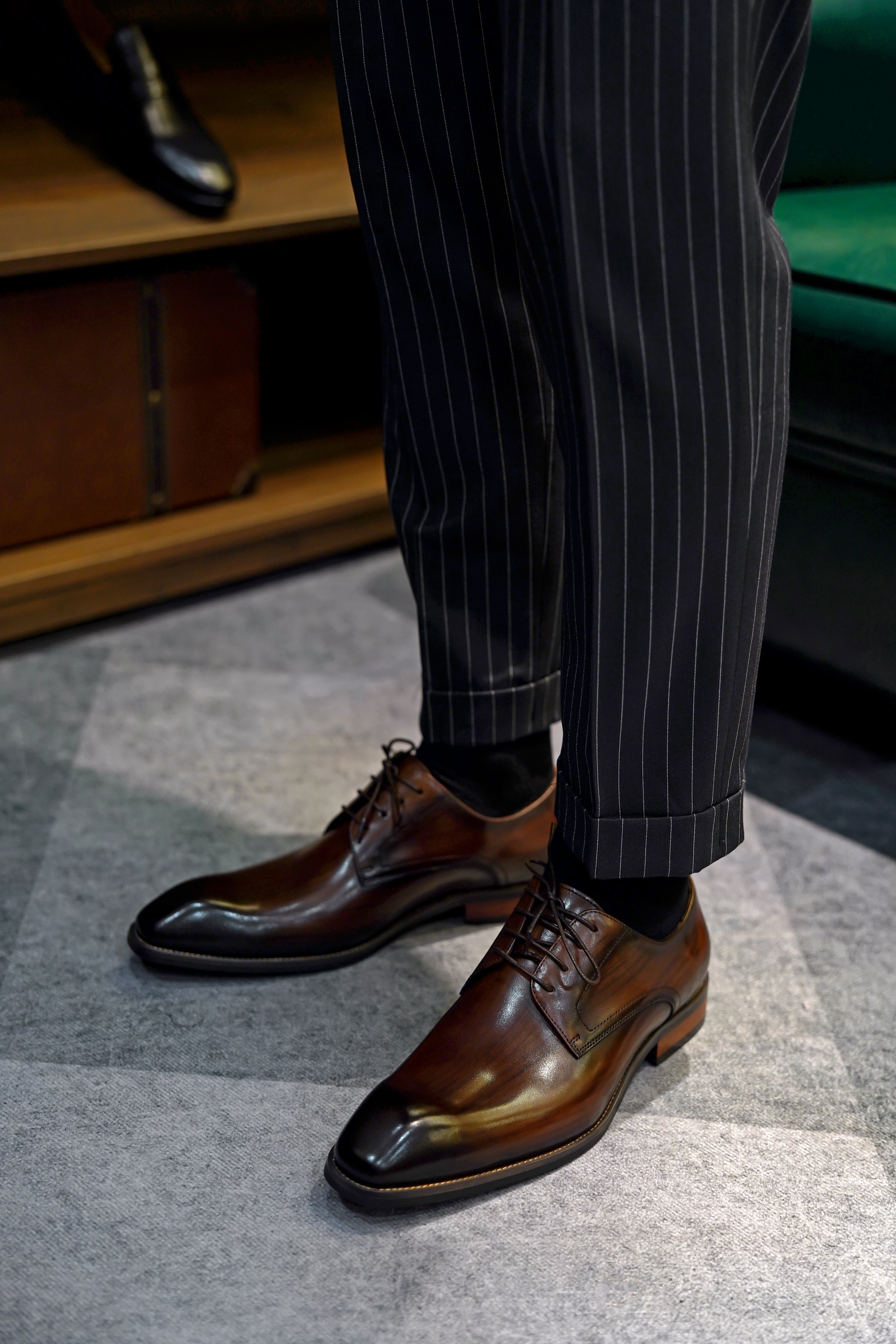 Men's Brown Derby Shoes