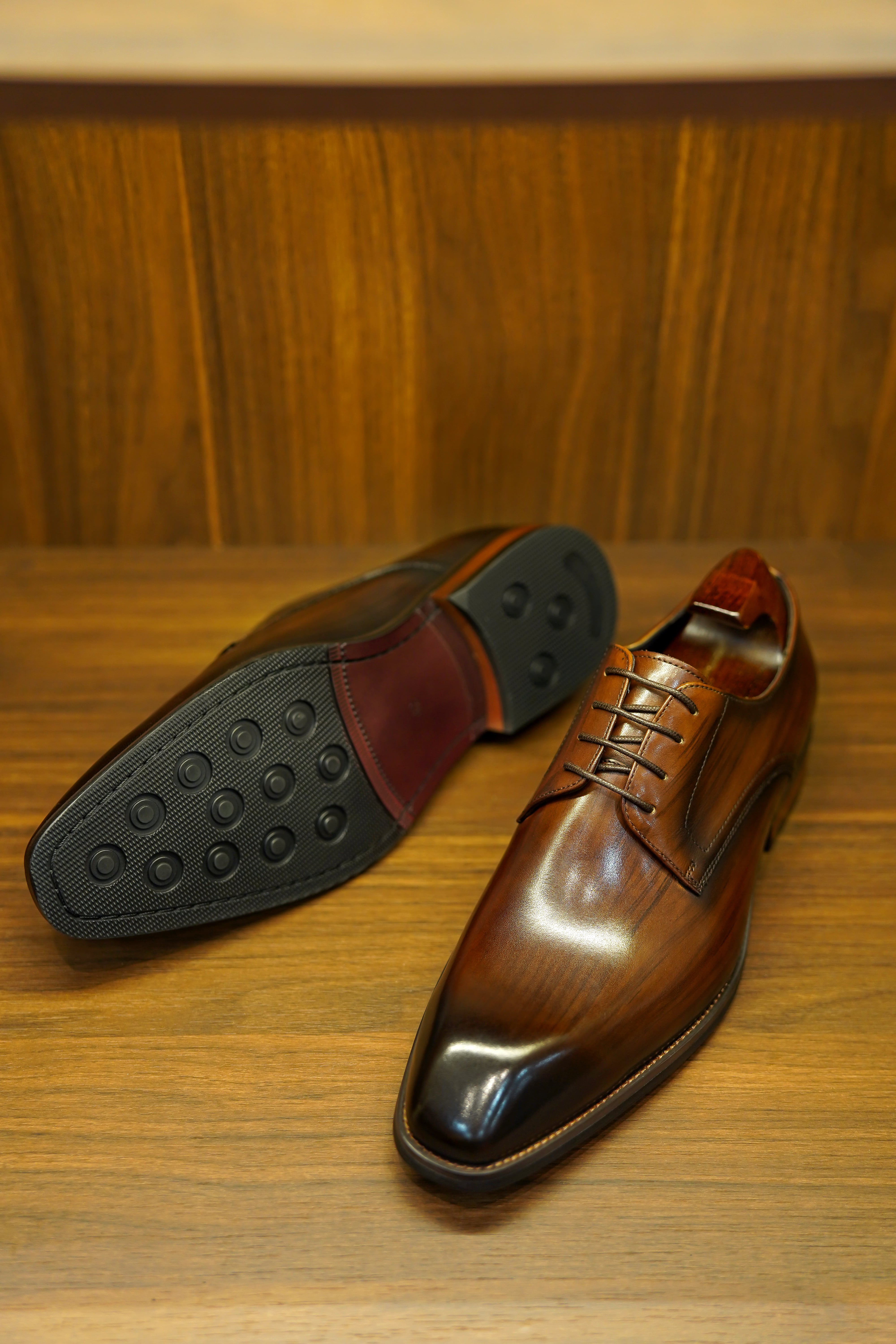 Men's Brown Derby Shoes