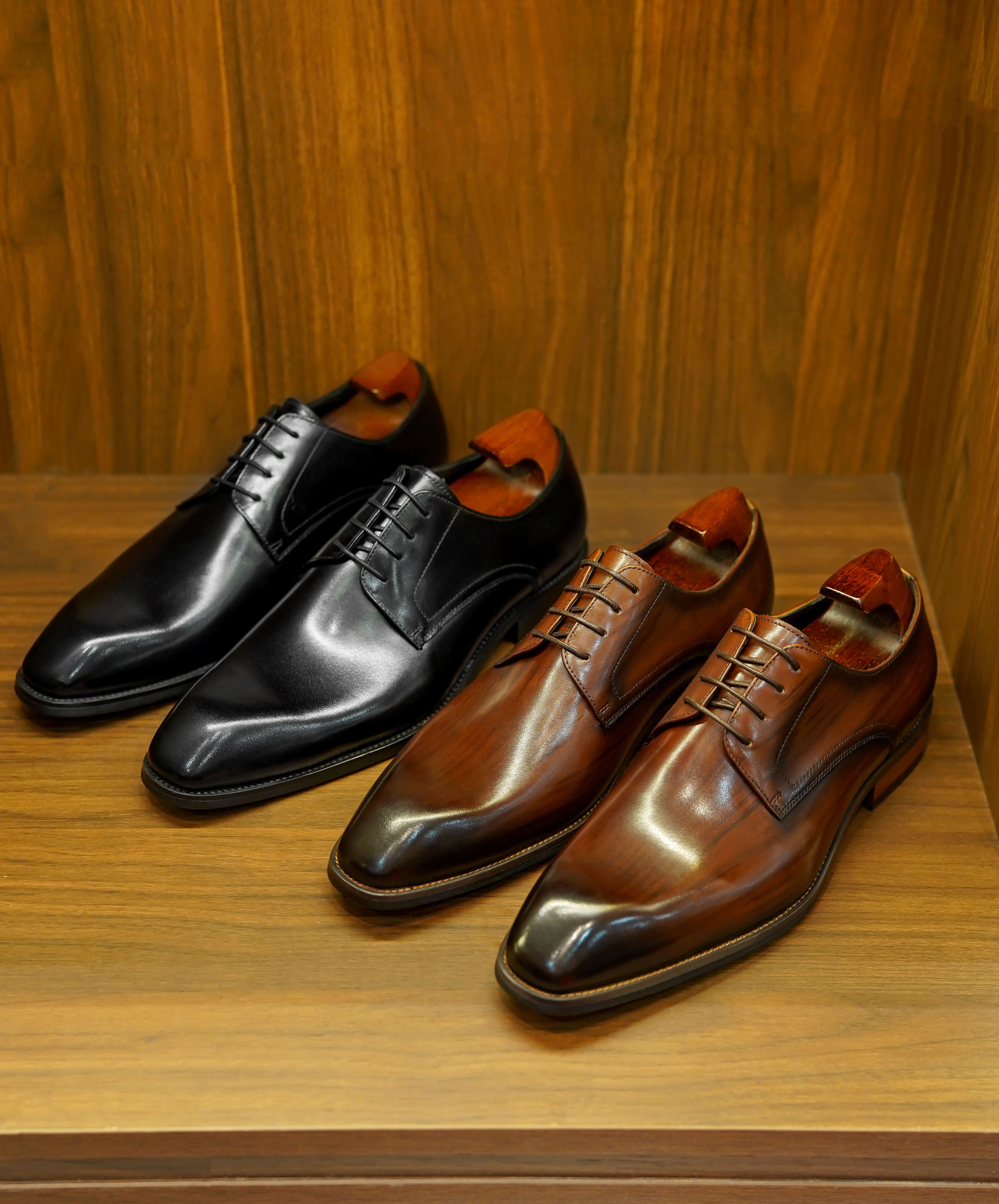 Men's Brown Derby Shoes