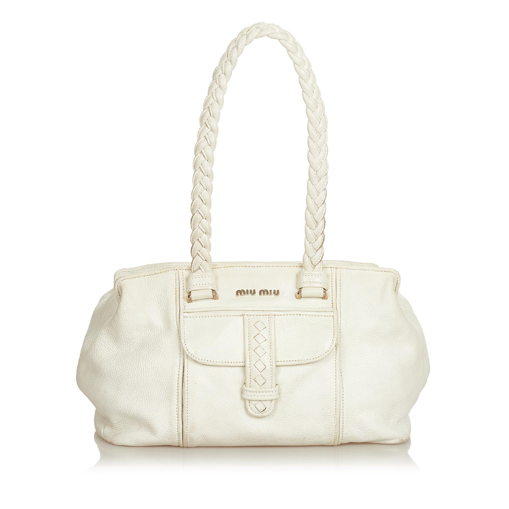 Miu Miu Leather Shoulder Bag - tntwear1