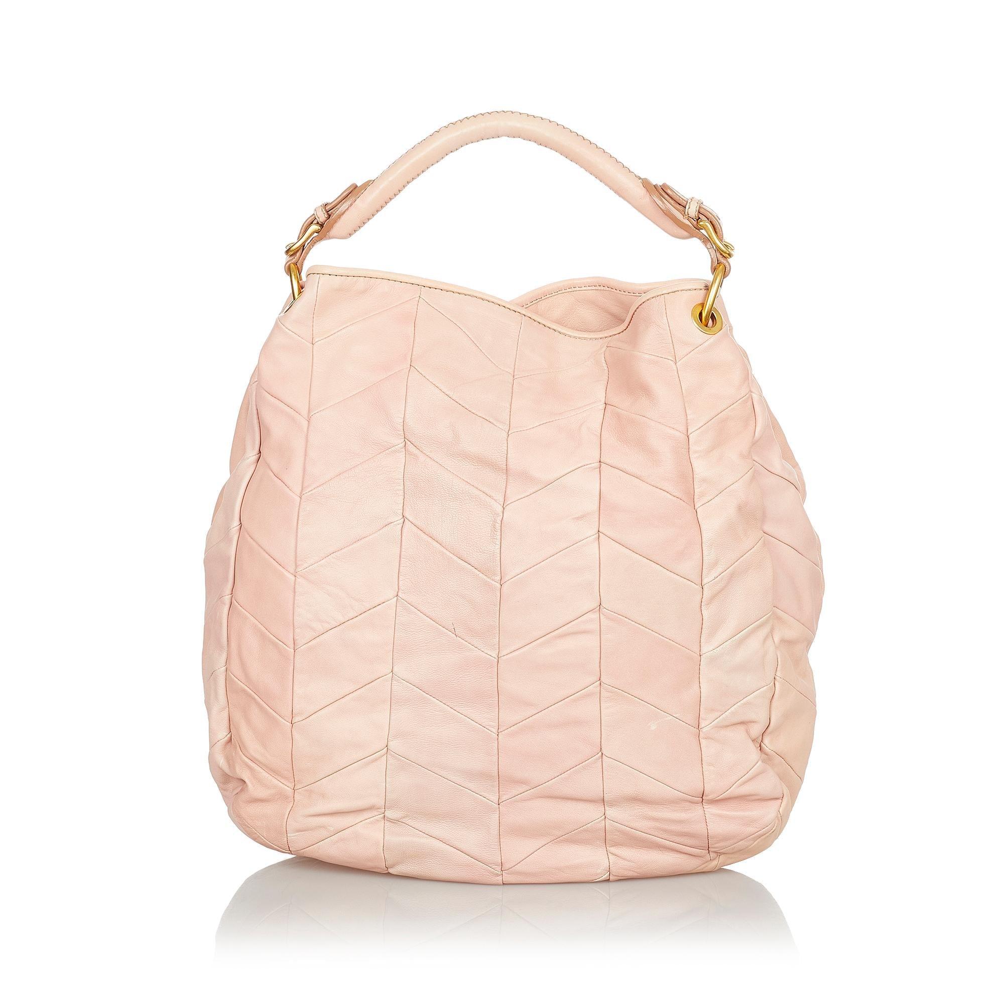 Miu Miu Quilted Leather Handbag - tntwear1