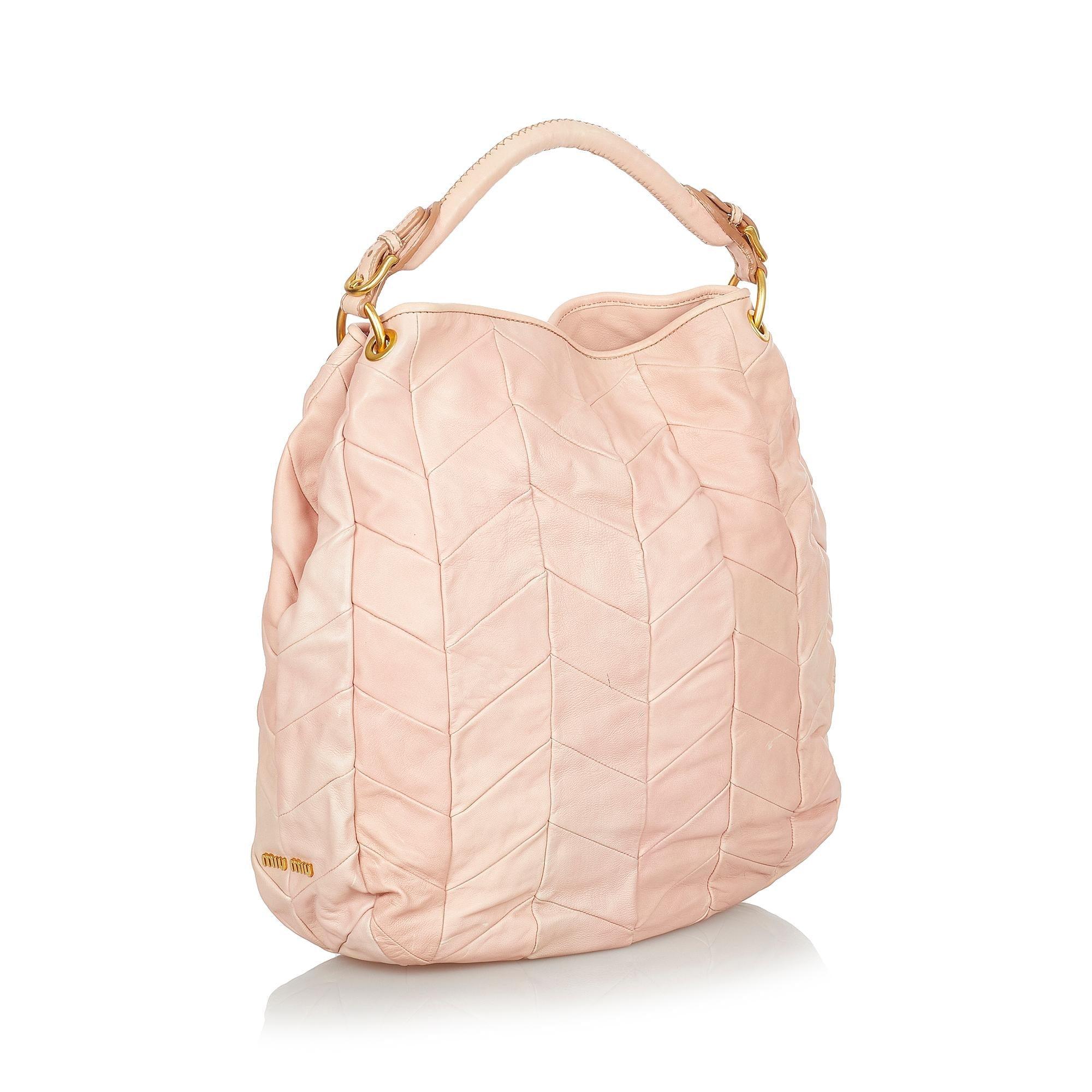 Miu Miu Quilted Leather Handbag - tntwear1