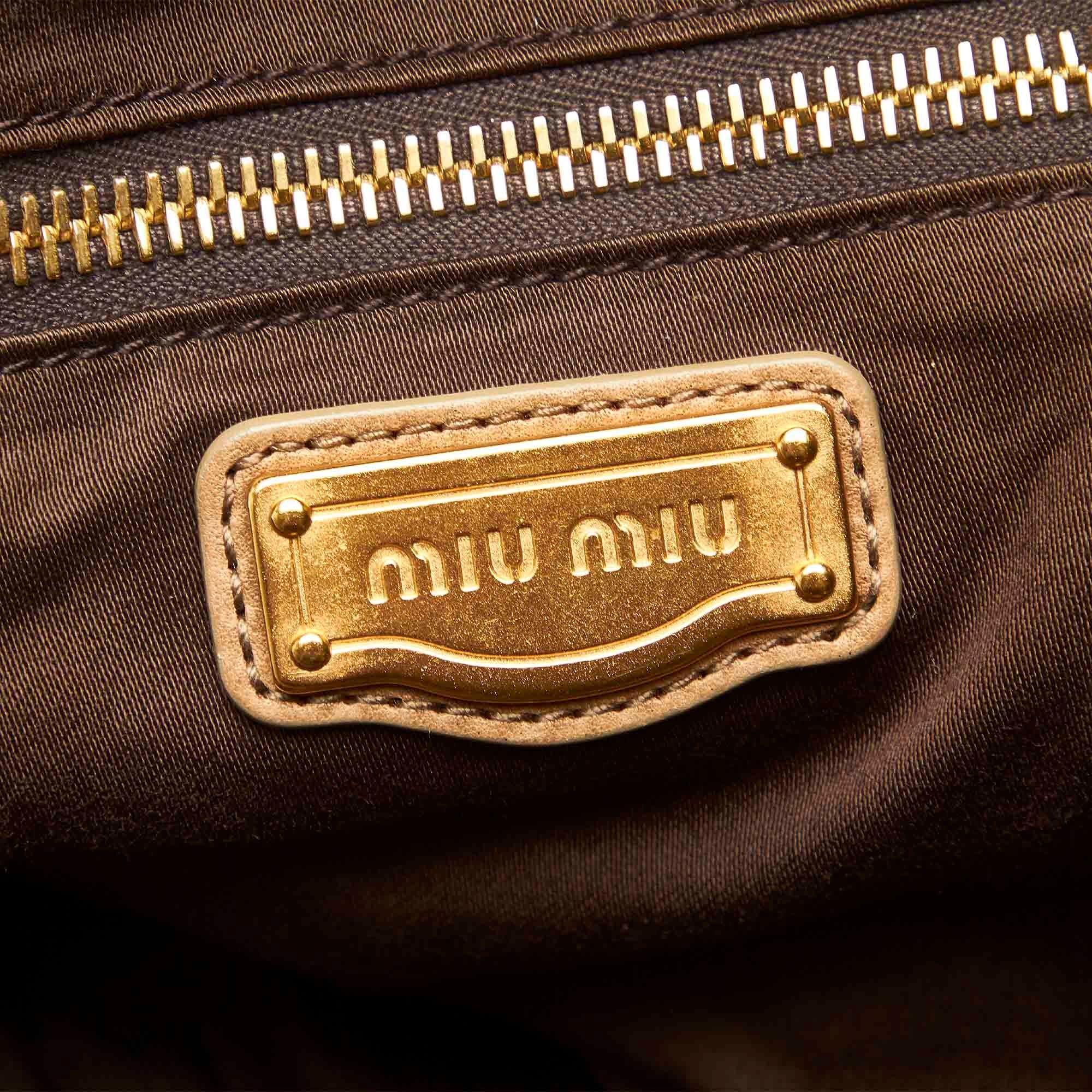 Miu Miu Woven Leather Handbag - tntwear1