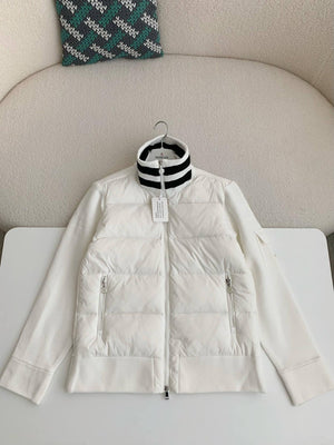 Moncler Down-paneled White Cotton jacket - tntwear1