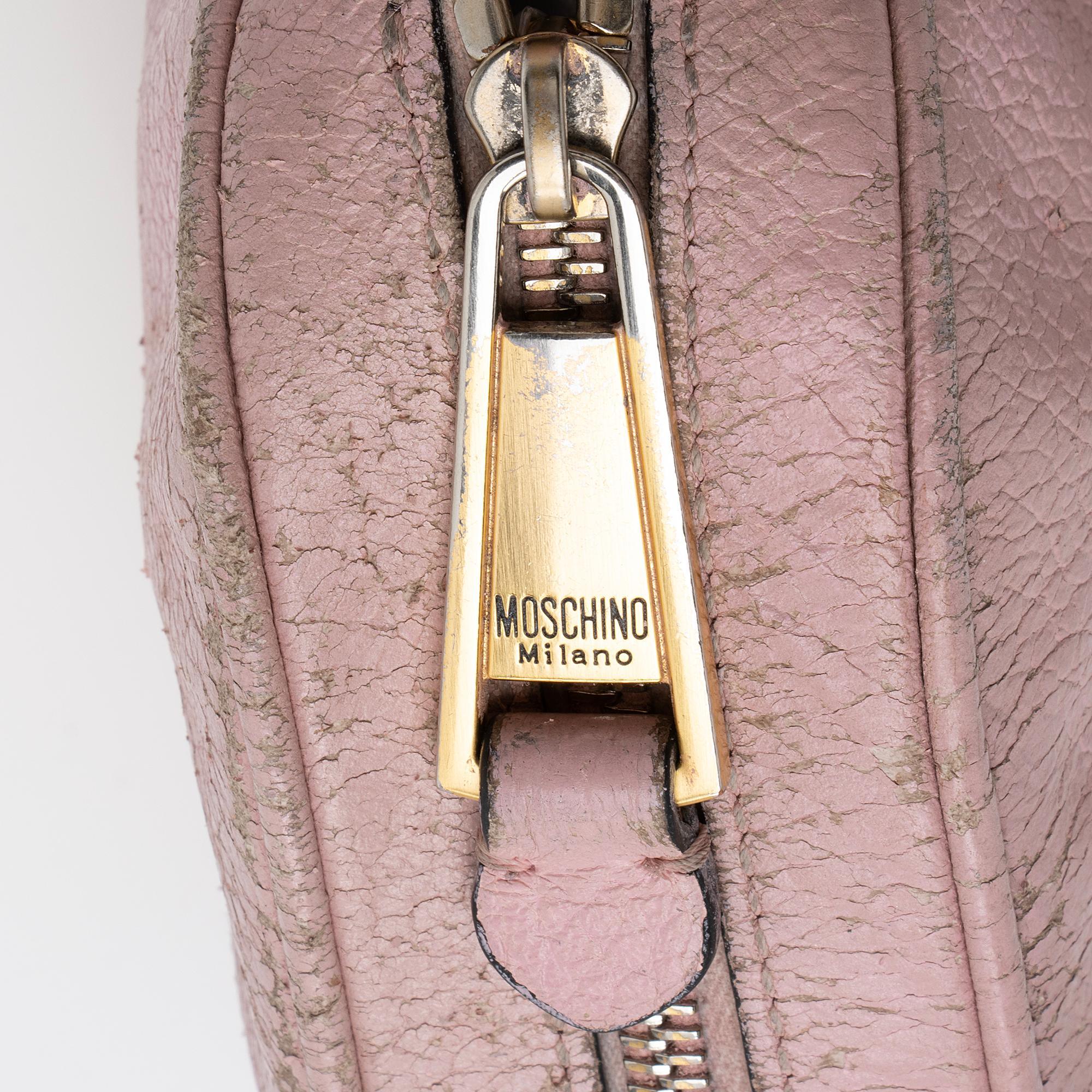 Moschino Leather Logo Shoulder Bag - FINAL SALE - tntwear1