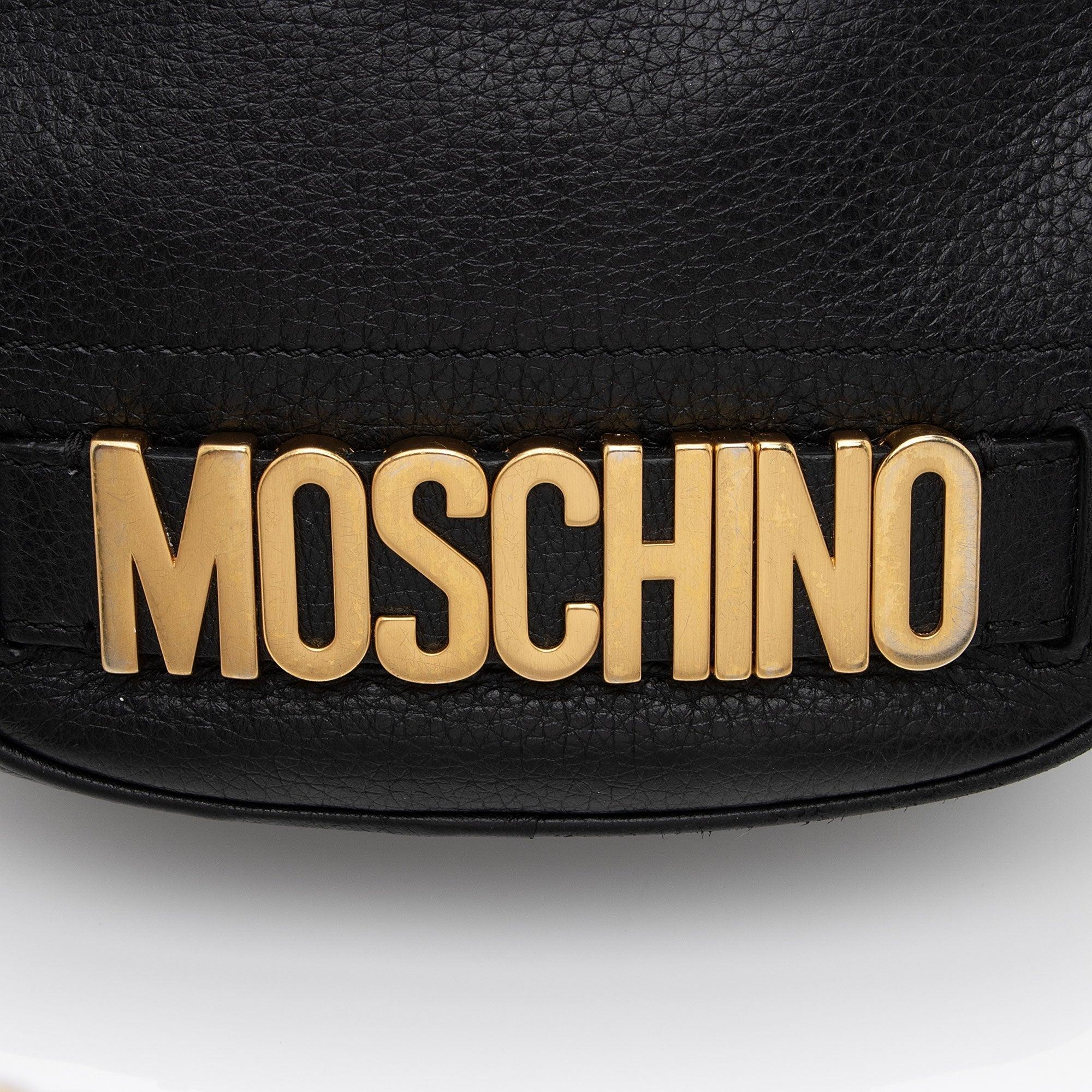 Moschino Leather Logo Shoulder Bag - tntwear1