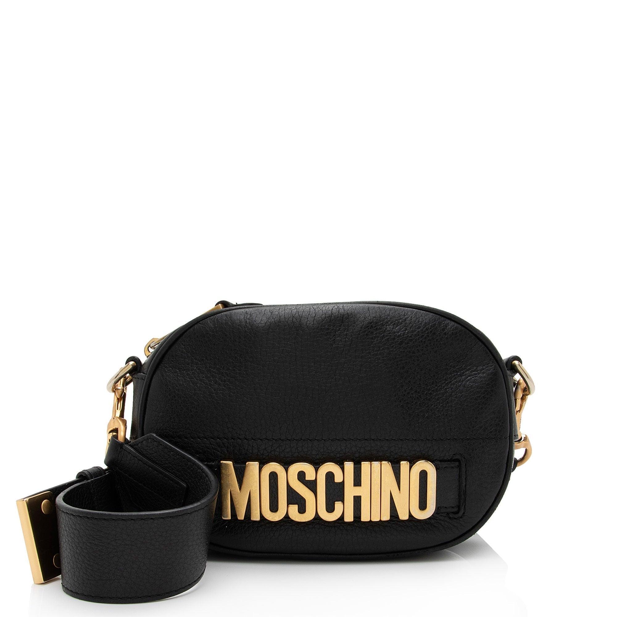 Moschino Leather Logo Shoulder Bag - tntwear1