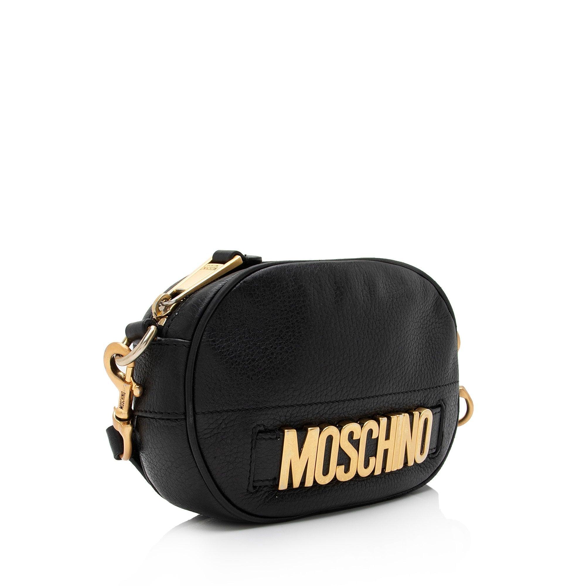 Moschino Leather Logo Shoulder Bag - tntwear1