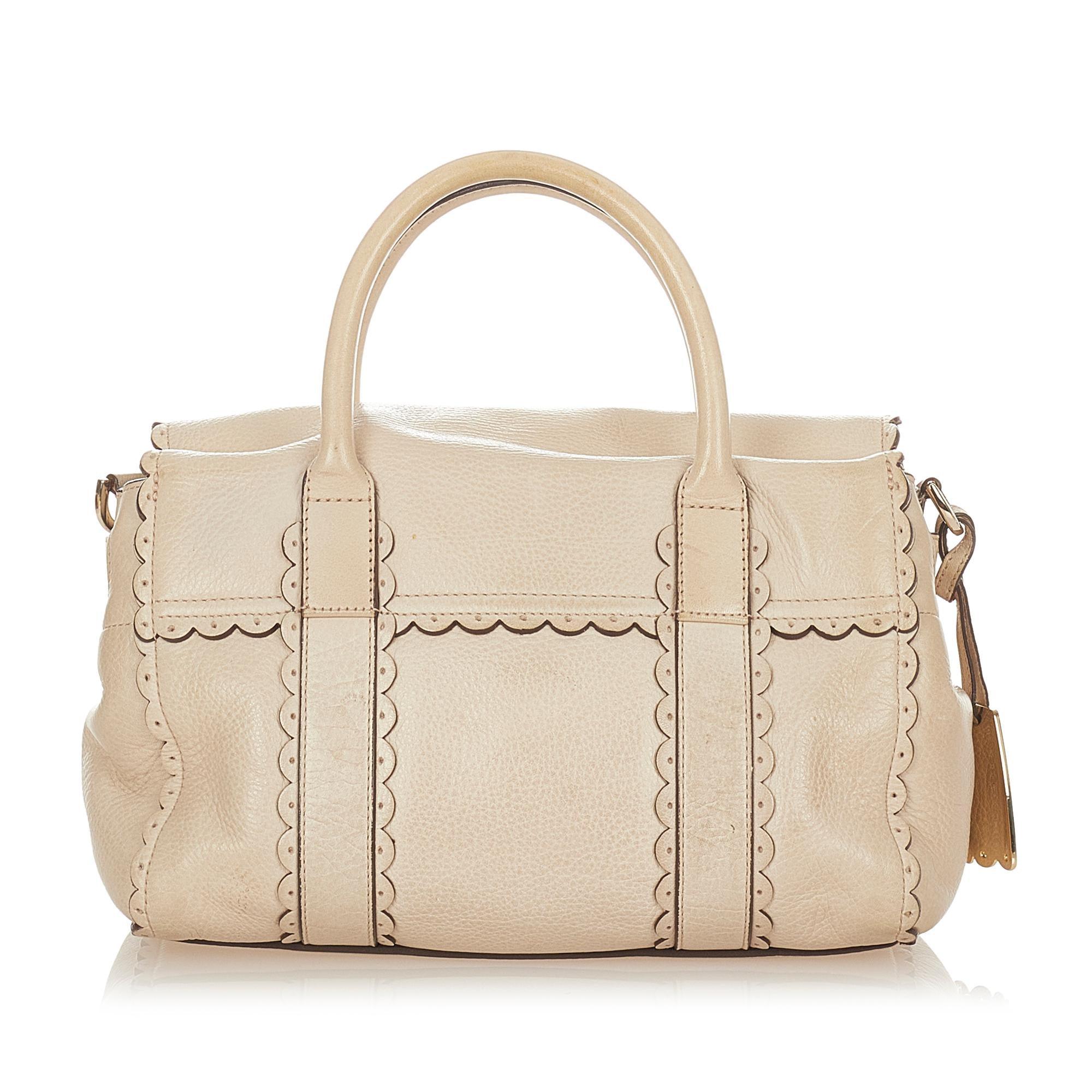 Mulberry Scalloped Bayswater Leather Handbag - tntwear1