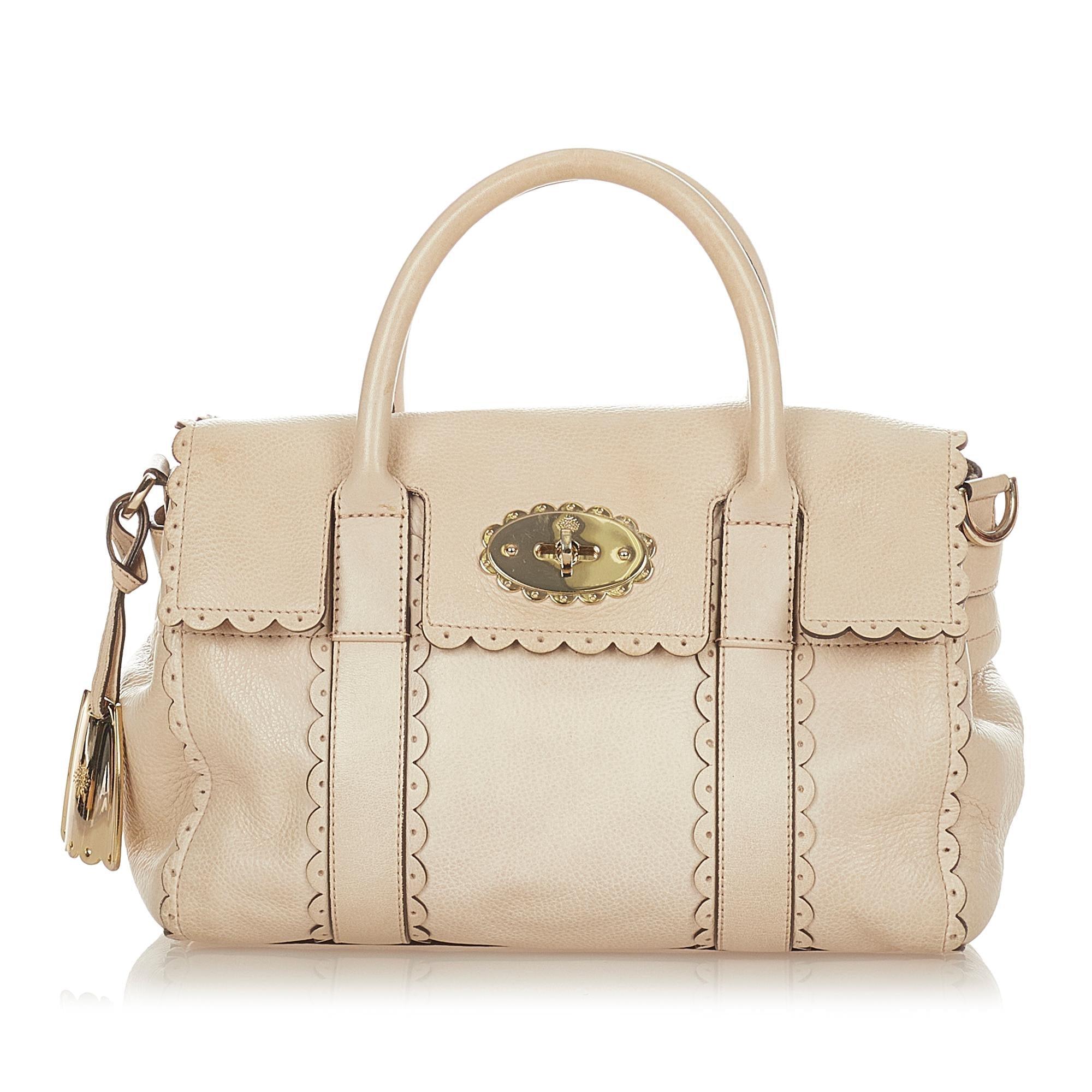 Mulberry Scalloped Bayswater Leather Handbag - tntwear1