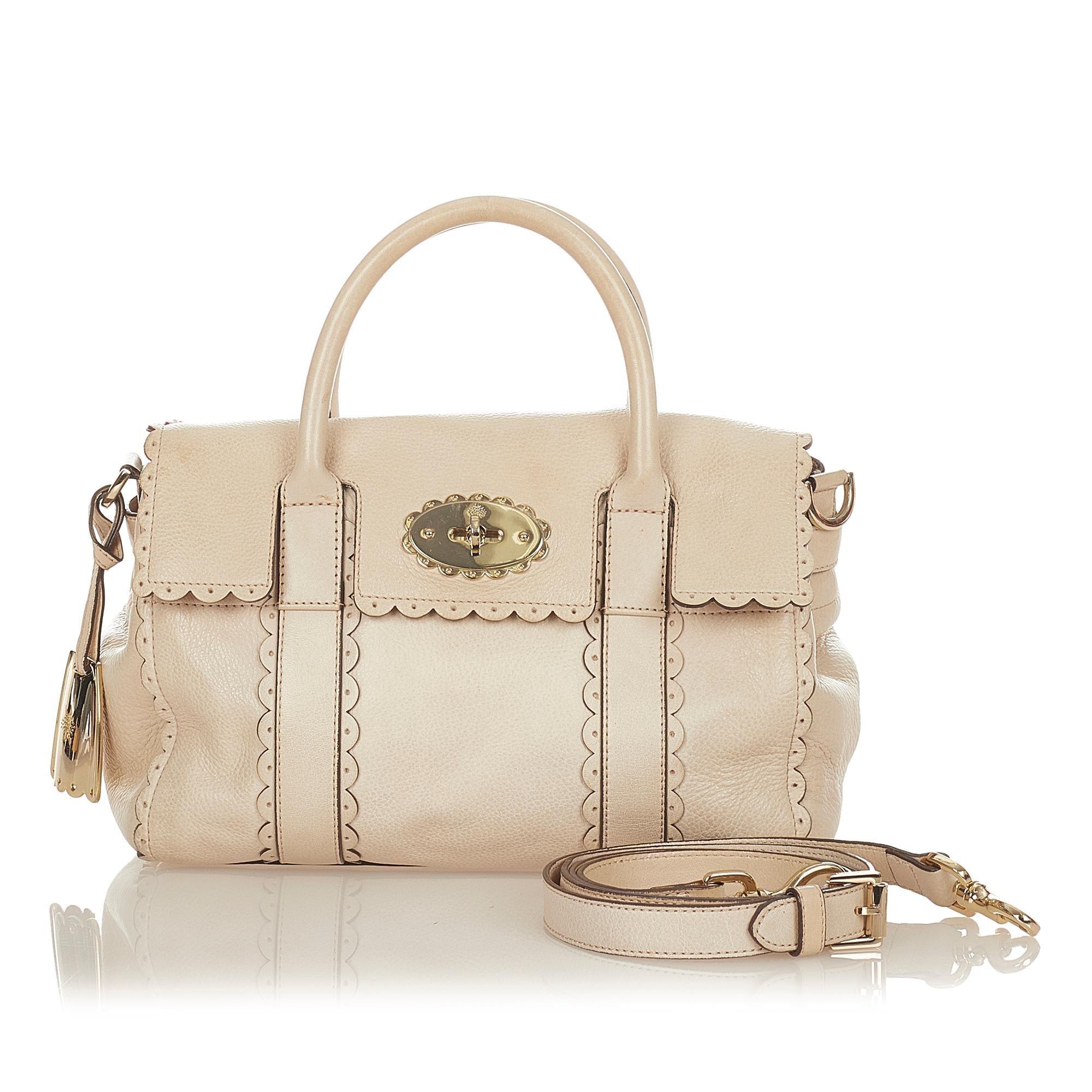 Mulberry Scalloped Bayswater Leather Handbag - tntwear1