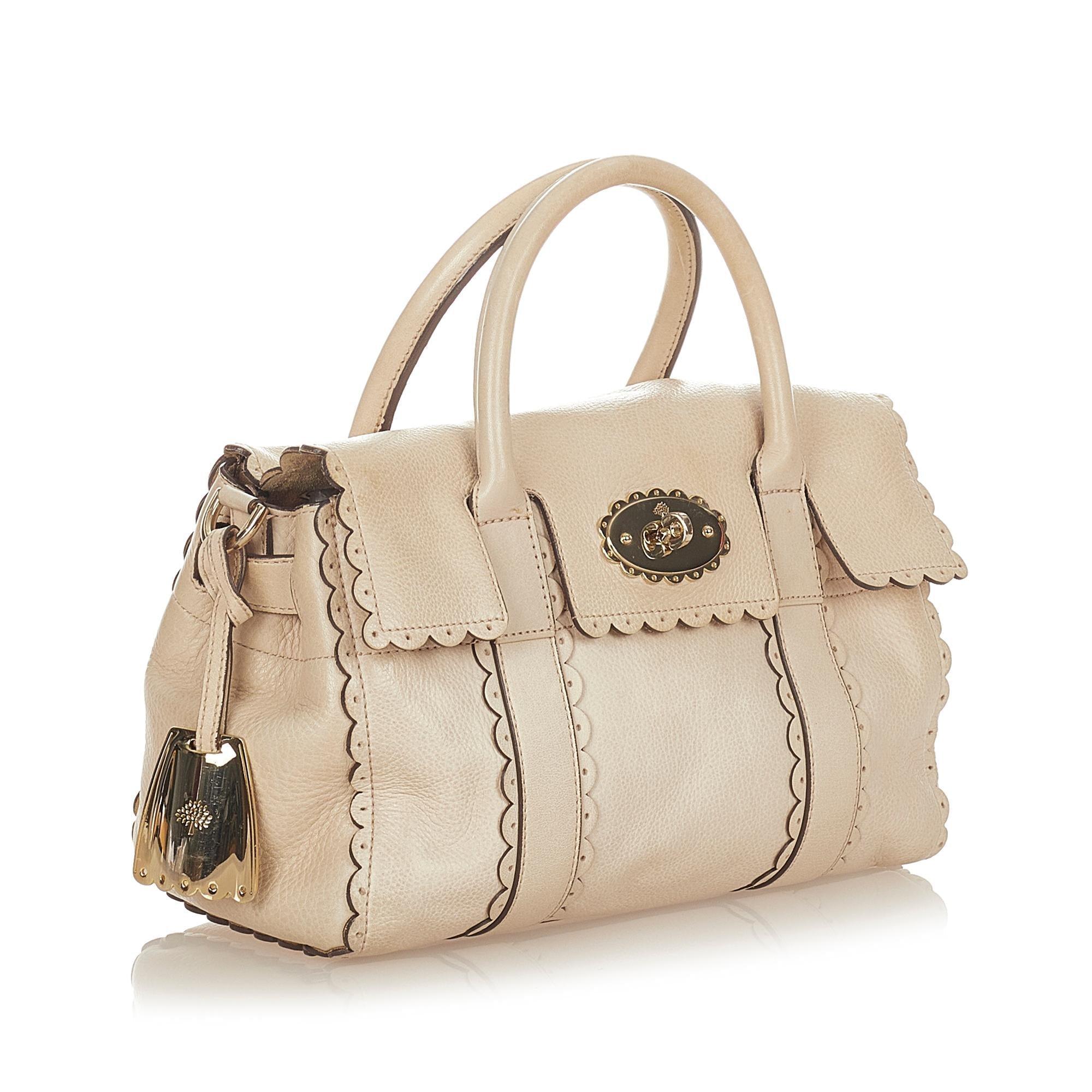 Mulberry Scalloped Bayswater Leather Handbag - tntwear1