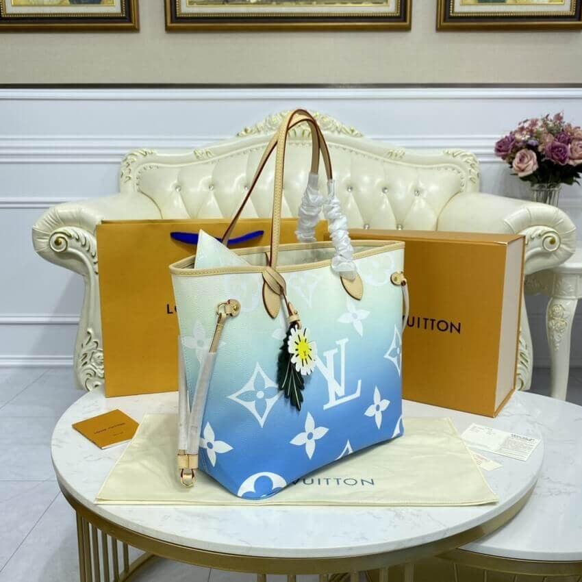 TntWear Neverfull Tote Bag Blue - LUV 565