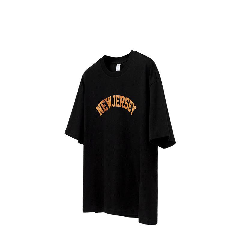 New Jersey Letter Print T-shirt - tntwear1