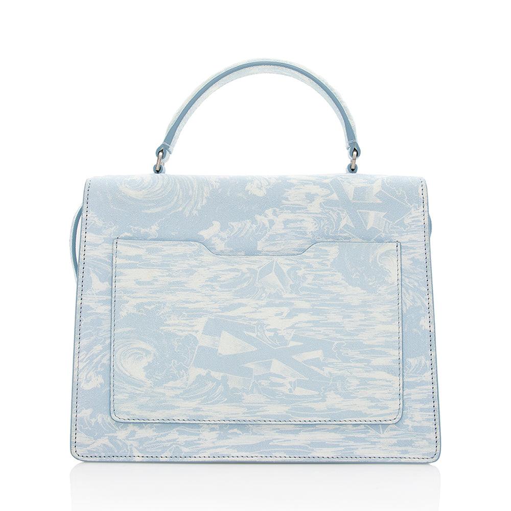 Off-White Suede Blue Waves 2.8 Jitney Bag - tntwear1