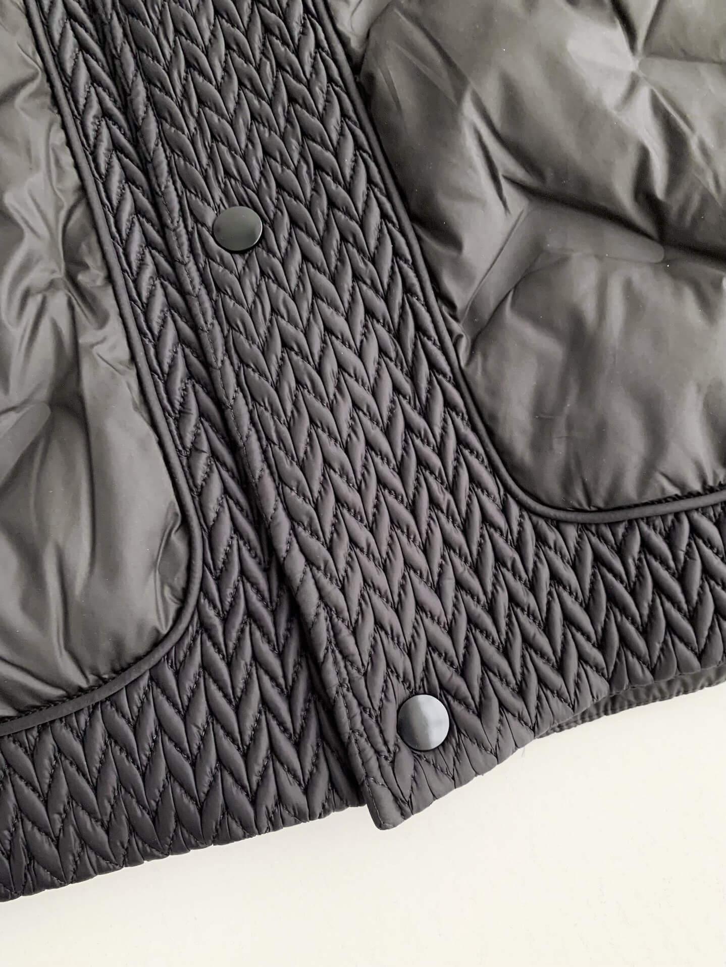 PRD Quilted Black Down Jacket - tntwear1