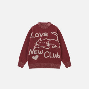 Cat's Cozy Club Sweater - tntwear1