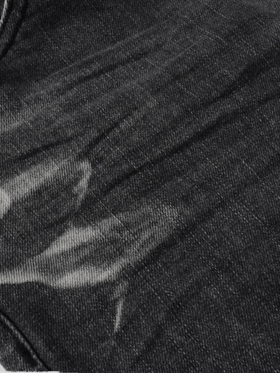 Black Ripped Patch Jeans