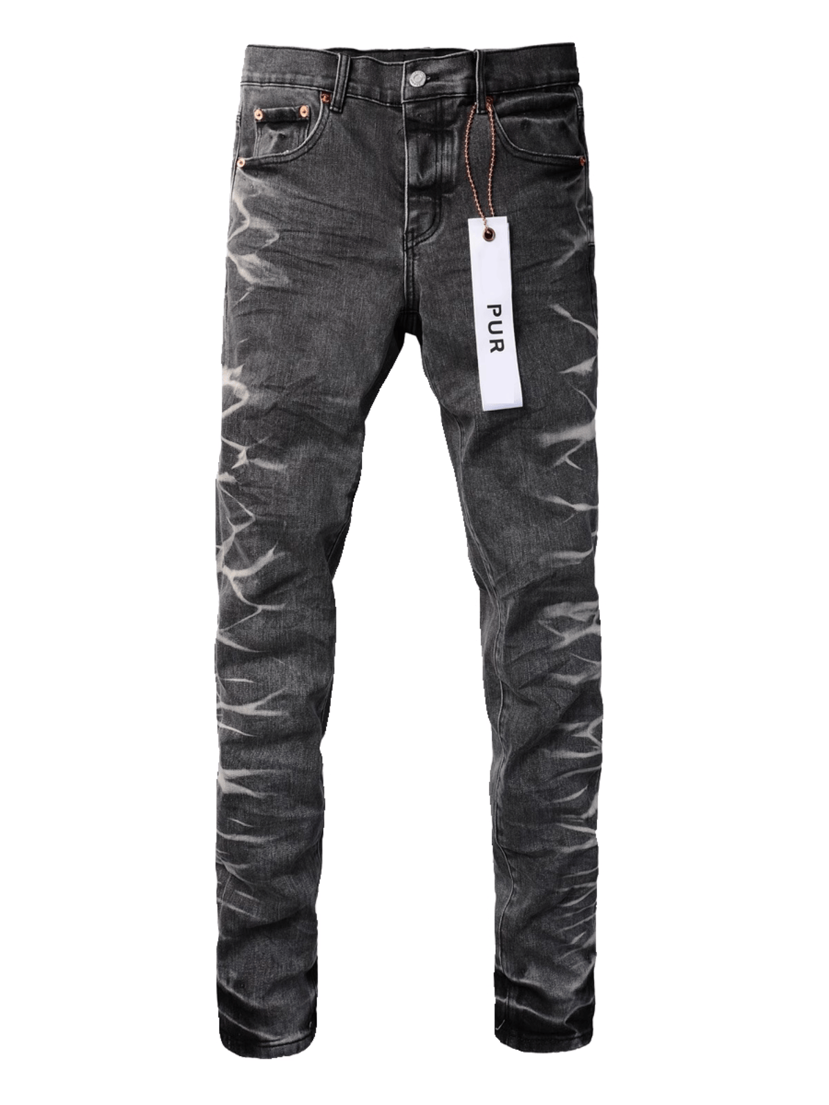 Black Ripped Patch Jeans