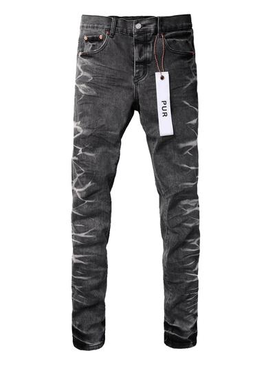 Black Ripped Patch Jeans