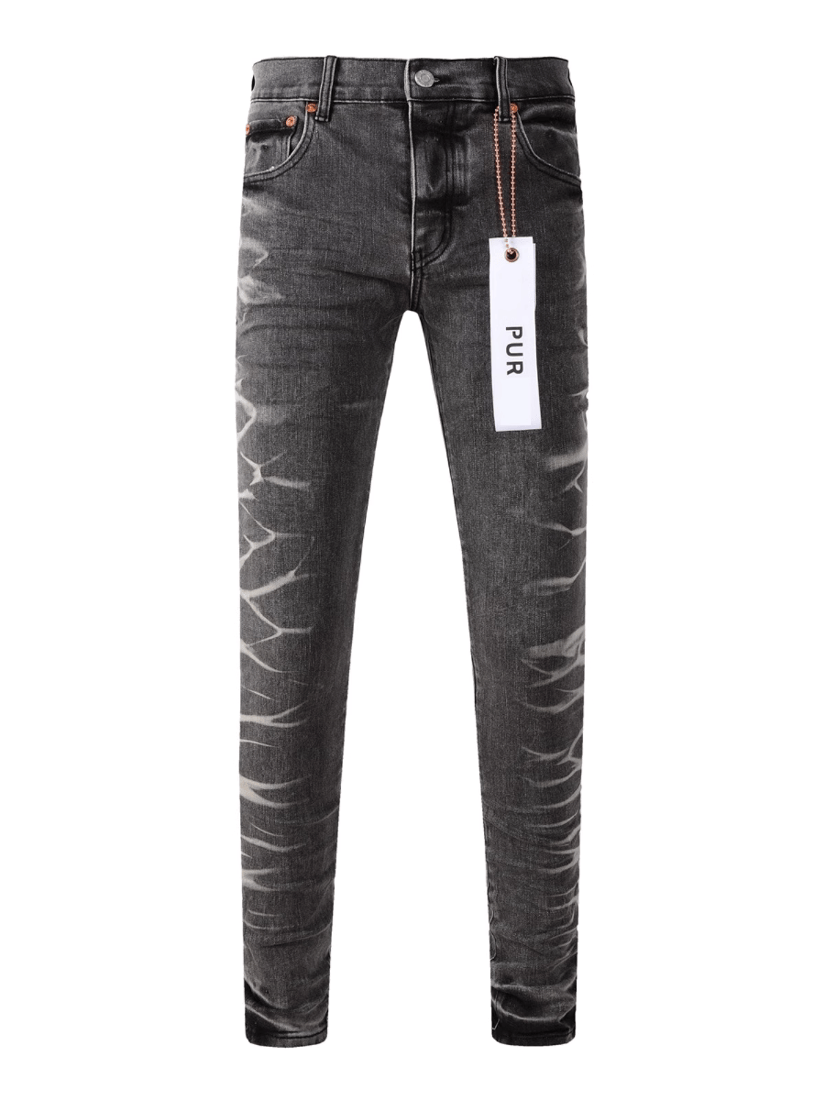 Black Ripped Patch Jeans