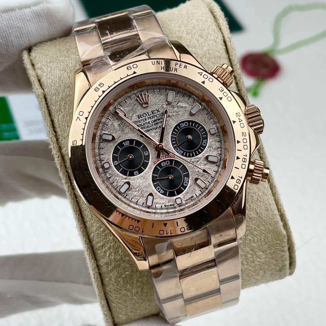 Cosmograph Daytona Everose Gold with Meteorite Dial - tntwear1