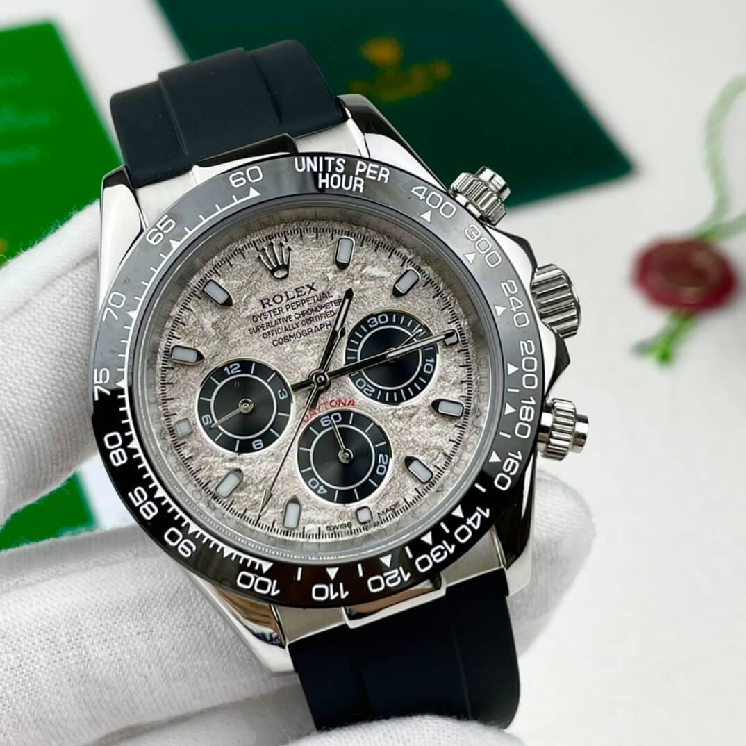 Rolex Cosmograph Daytona 116519LN with Meteorite Dial and Oysterflex Bracelet - tntwear1