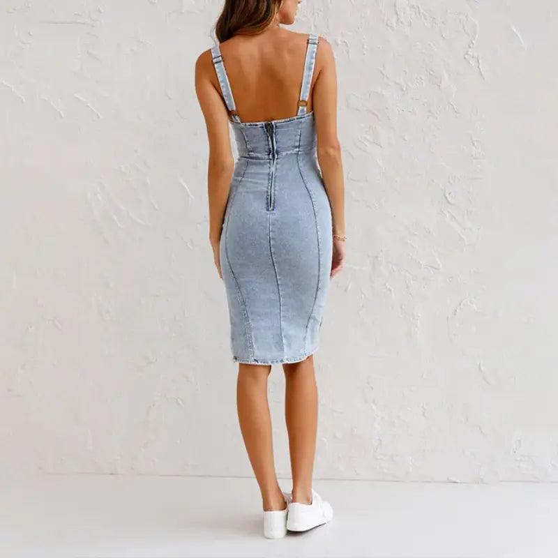 Roma Denim Sexy Dress - tntwear1