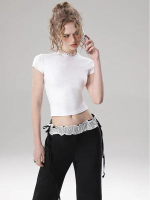 Women's Solid Color Crop Top - tntwear1