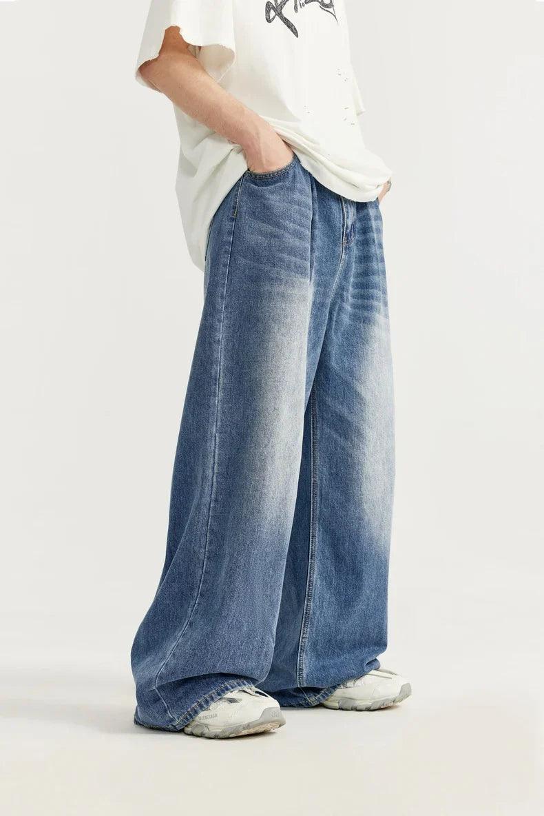 Wide-Leg Baggy Denim Jeans - tntwear1