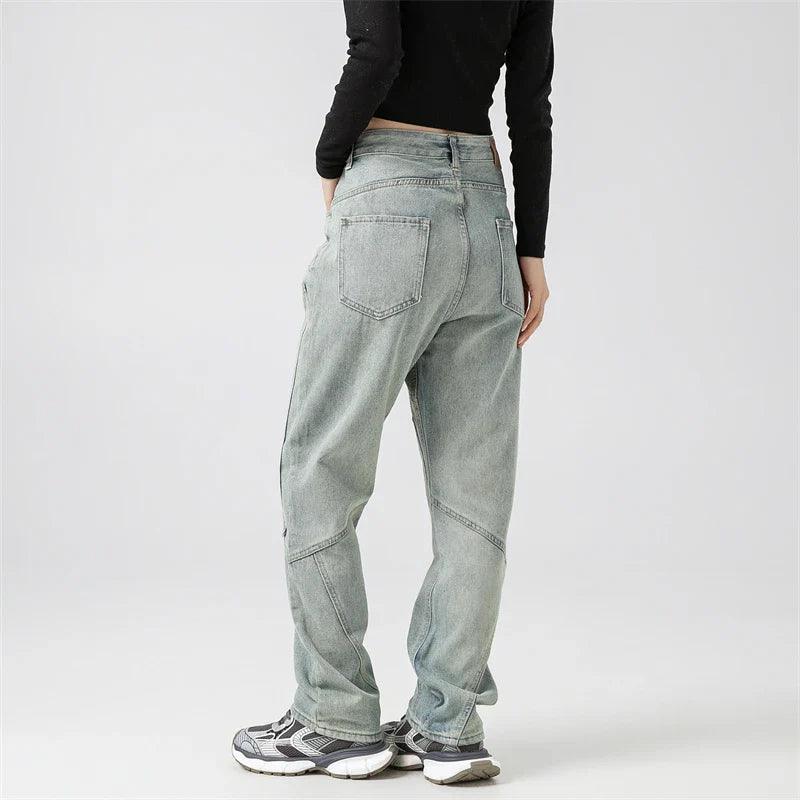 Y2k Rivet Pocket Jeans - tntwear1