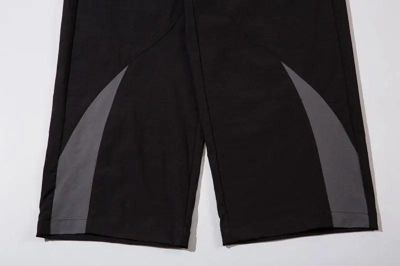 Y2K Black Patchwork Pants - tntwear1