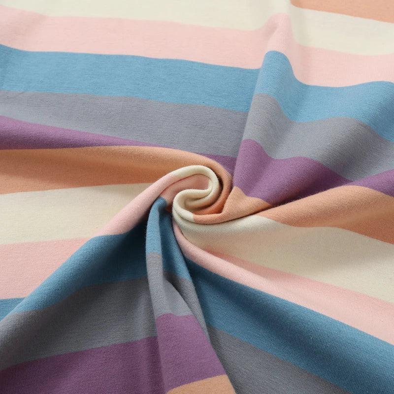 Pastel Rainbow Stripes T-shirt - tntwear1