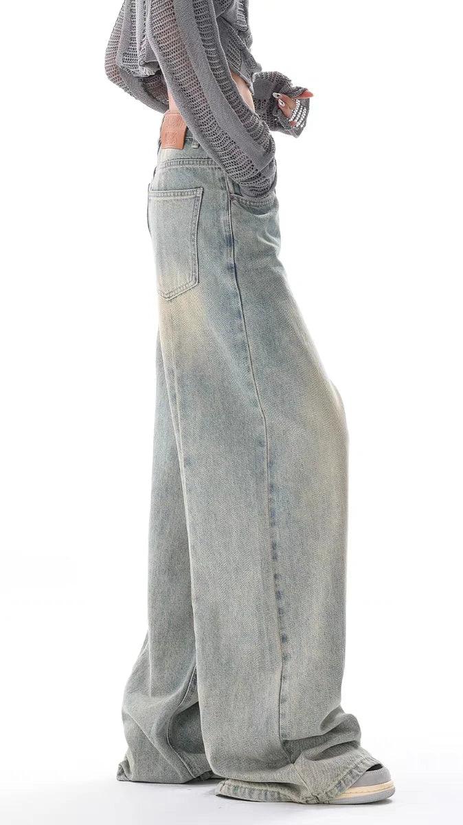 Ultra Wide-Leg Baggy Denim Jeans - tntwear1