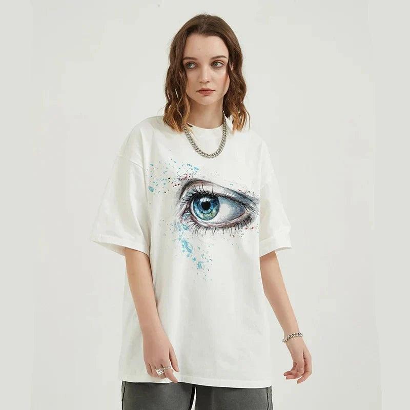 Ethereal Gaze Artistic Eye T-shirt - tntwear1