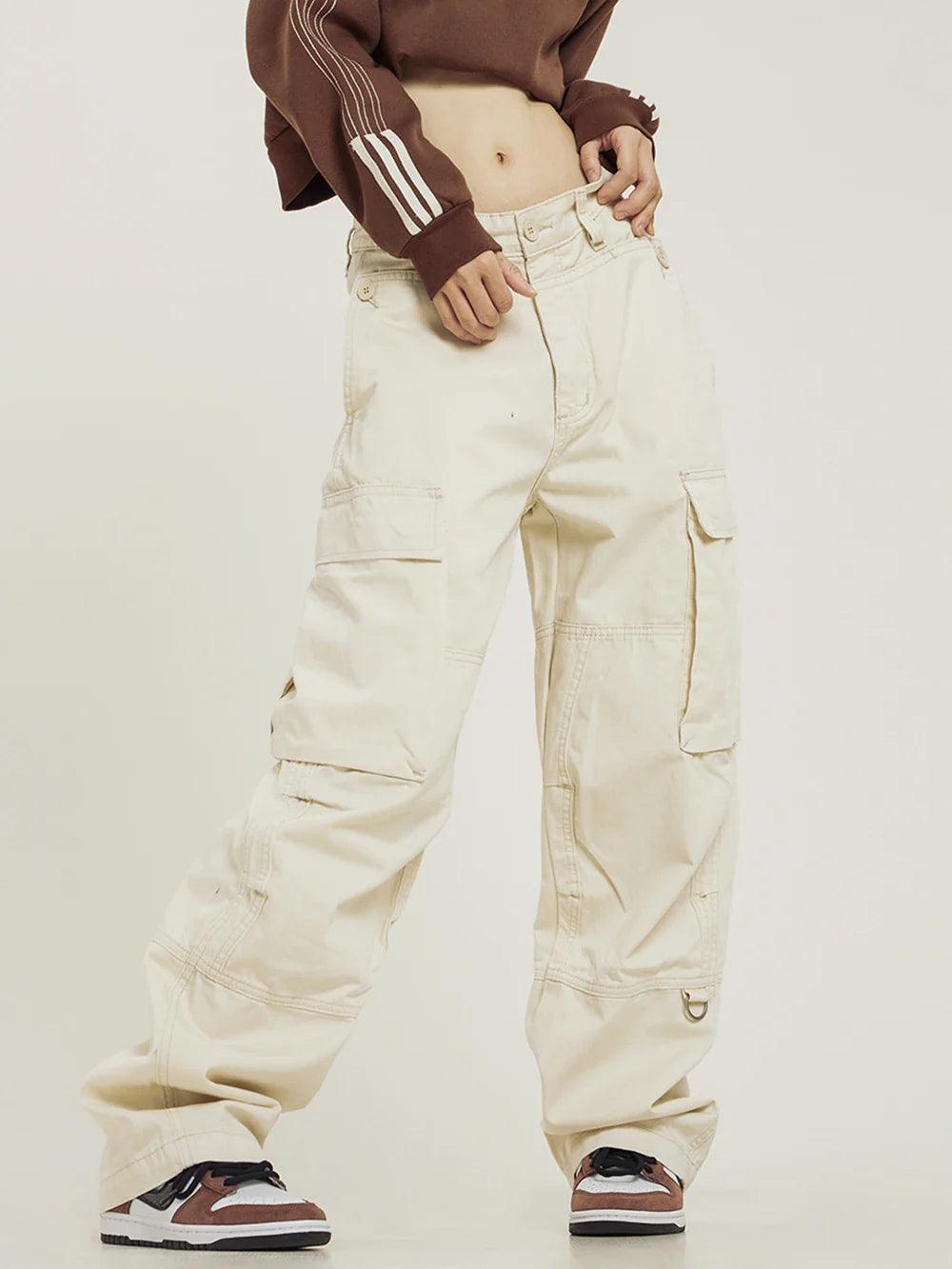 Y2k Baggy Turned-down Cargo Pants - tntwear1