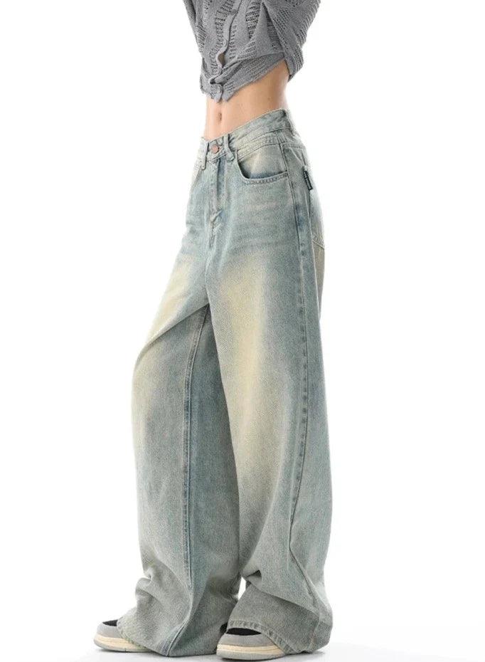 Ultra Wide-Leg Baggy Denim Jeans - tntwear1