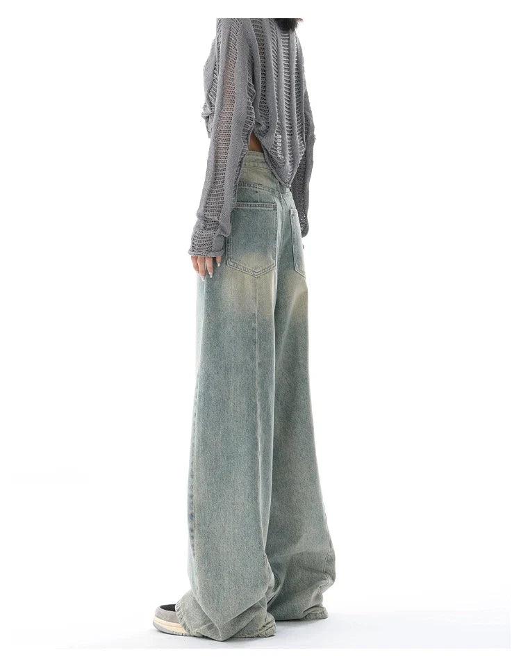 Ultra Wide-Leg Baggy Denim Jeans - tntwear1