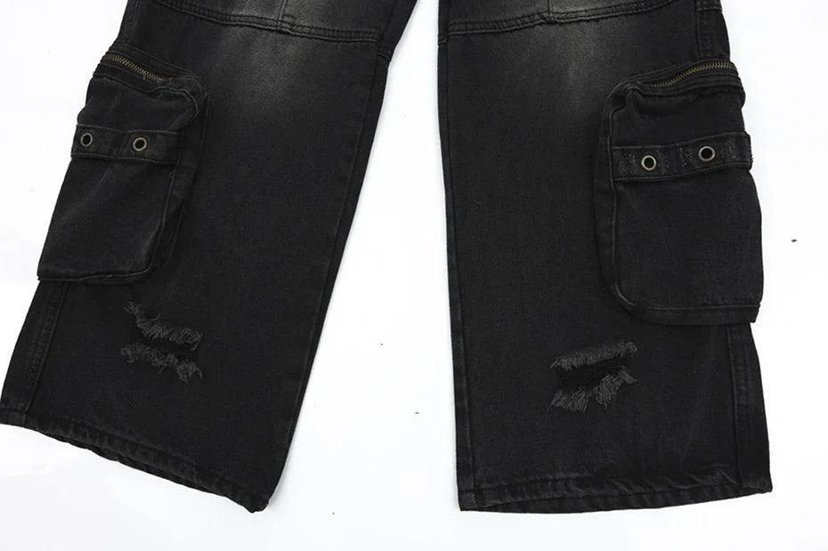 Vintage Multi-Pocket Jeans - tntwear1