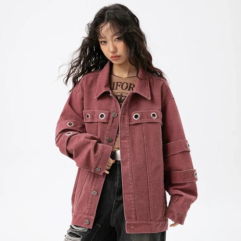 Y2K Vintage Street Punk Women's Jacket - tntwear1