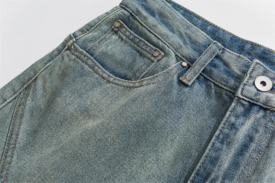 Y2k Rivet Pocket Jeans - tntwear1