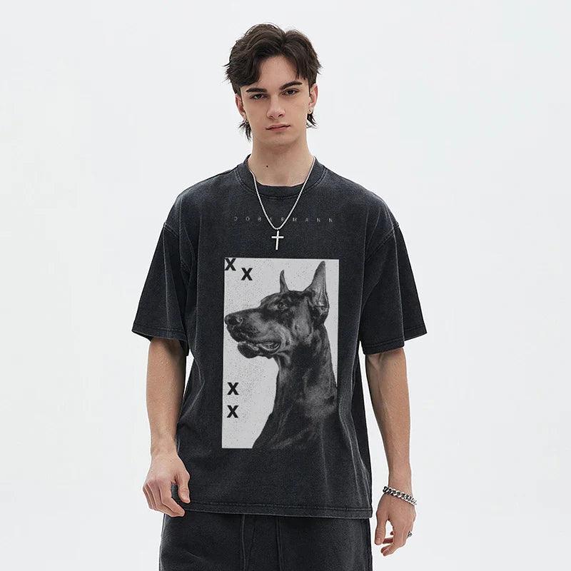 Doberman Dog Graphic T-shirt - tntwear1