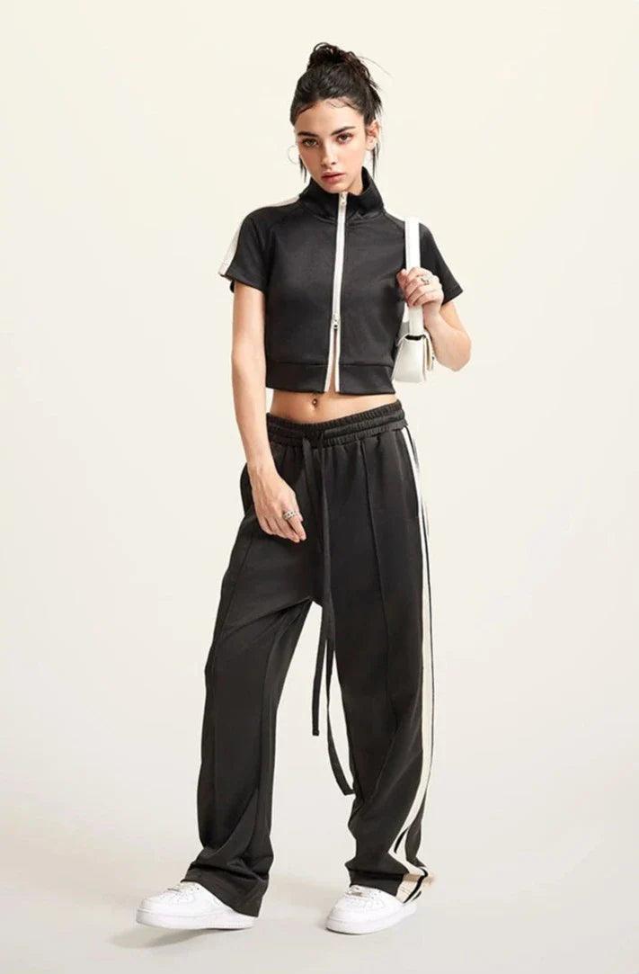 Y2k Women's Zip-up Crop Top - tntwear1