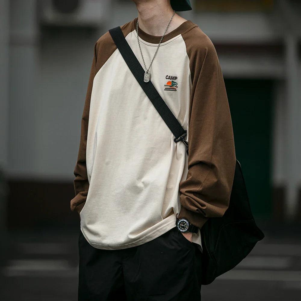 Campfire Oversized Long-sleeved T-shirt - tntwear1