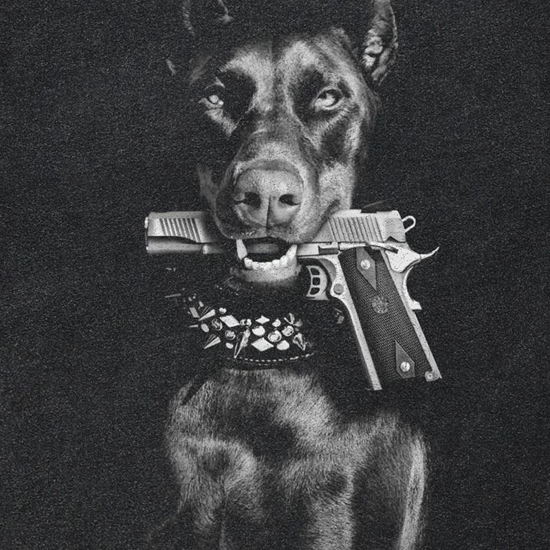 Doberman Gangster Dog Graphic T-shirt - tntwear1